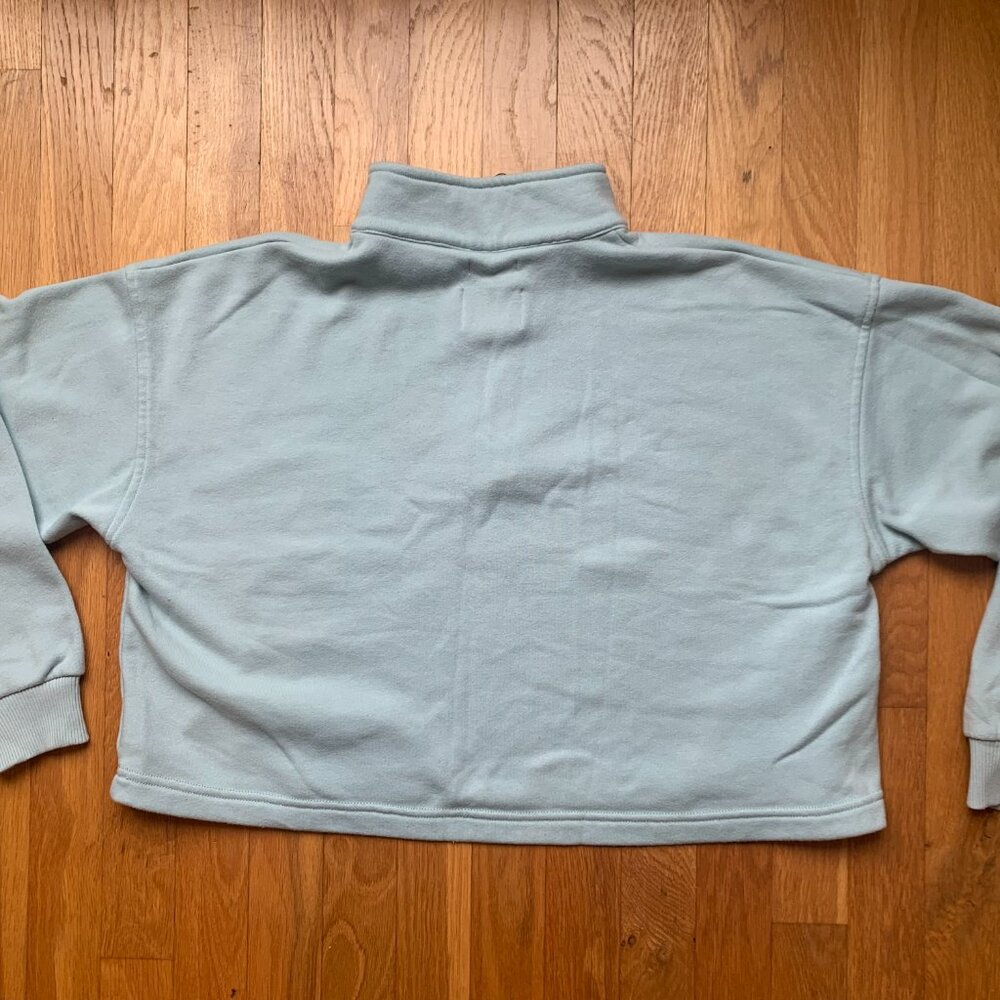 American Eagle Pullover Sweater Cropped Small Light Blue - Picture 7 of 8